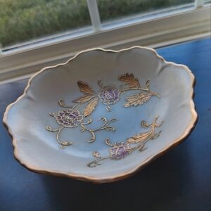 Vintage Hand Painted Trinket Dish